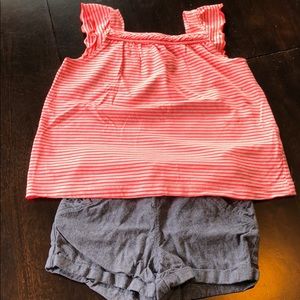 Girls carters 4t tank top and shorts set